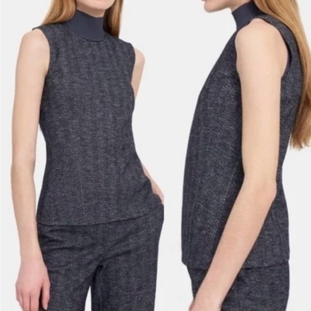 Theory Navy Sleeveless Top